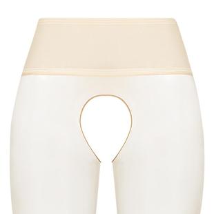 涞觅「车厘子果冻」极光油亮无缝开裆丝袜女薄款性感丝滑连裤丝袜