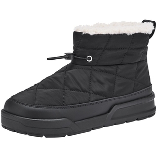 热风户外雪地靴女鞋2025年冬季新款轻便加绒保暖棉鞋中筒短靴子