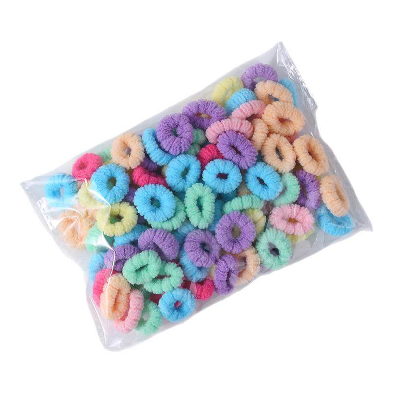 儿童可爱宝宝拇指发圈扎头发不伤发橡皮筋弹性好毛巾圈头绳