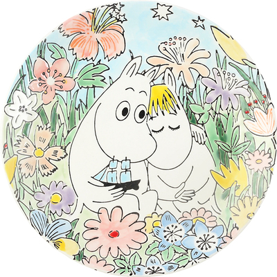 高颜值手绘釉下彩儿童家用甜品盘