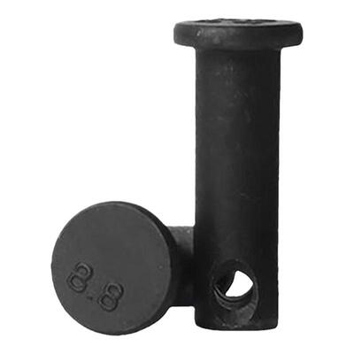 8.8级高强度销轴螺丝定位销平头带孔销钉GB882销子插销穿销6--40