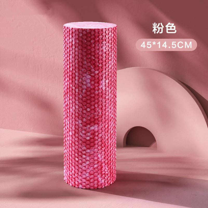 泡沫轴肌肉放松器按摩瑜伽滚轴浮点实心健身用品加长瑜伽柱60CM