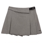 韩国高尔夫女装半身裙25秋冬女士时尚百搭褶皱短裙不规则运动裙子