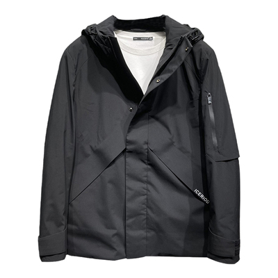 吊4990!高端系冬季鹅绒软壳冲锋衣连帽夹克 防风防水羽绒服外套男