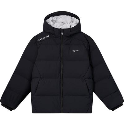 鸿星尔克儿童羽绒服加厚连帽童装