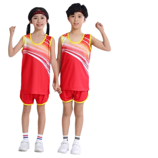 儿童田径服套装男女户外马拉松中小学生体考长短跑比赛运动训练服