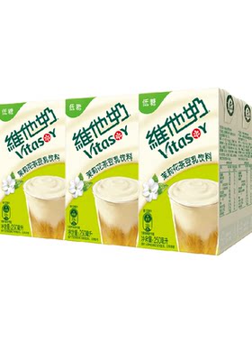 维他奶花茶豆乳低糖250ml*6盒