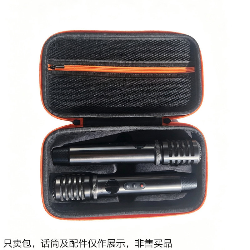 无线充电麦克风双话筒便携硬壳包