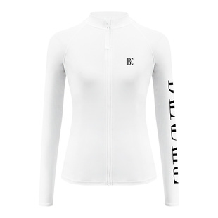 【于文文同款】BE范德安分体泳衣女时尚长袖防晒保守平角速干抗氯