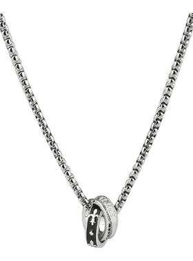 双环吊坠骑士精神项链