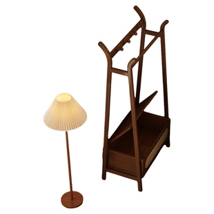 床头柜挂衣架一体家用卧室床边储物收纳柜小户型省空间衣服置物架