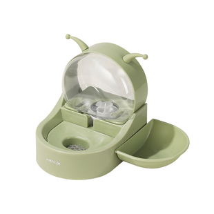 猫咪蜗牛饮水机不插电流动狗狗喝水器宠物饮水器猫不湿嘴猫喂水碗