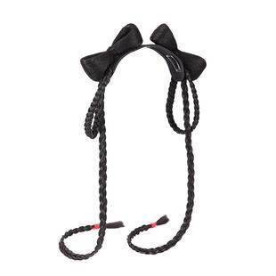 七舍儿童汉服假发古风蝴蝶结发髻头饰一体式懒人发箍盘发女童发包