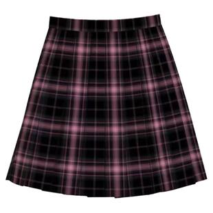 【小辣猫】哥哥家原创正版黑粉格jk制服甜酷辣妹银线黑粉色格短裙