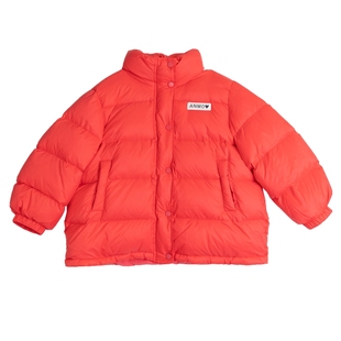 越也女童羽绒服冬季新款厚实保暖童装简约百搭儿童羽绒上衣潮