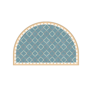 半圆进门地垫蓝色入户门垫进门口换鞋蹭土防滑脚垫家用可裁剪地毯