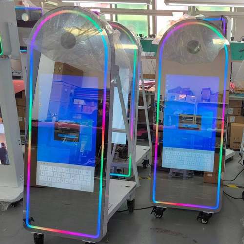 65/45吋大镜面婚礼造型32/43mirror化妆photobooth吋魔镜