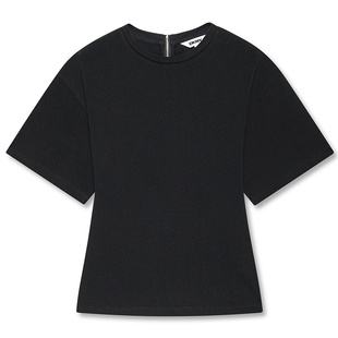 DKNY唐可娜儿夏季款设计感上衣百搭宽松日常短袖T恤女士时尚休闲