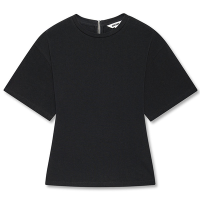 DKNY唐可娜儿2025夏季新款全棉设计感上衣百搭宽松日常短袖T恤女