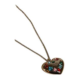 Tagi.想象爱心怦怦彩钻挂坠简约小众配饰项链/开口戒指