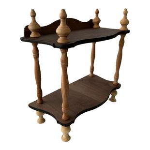 首饰展示架中式复古双层珠宝饰品收纳架项链耳环戒指拍照展示道具