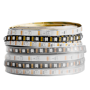 led全彩灯条WS2812B内置芯片5050RGB贴片5V可编程Arduino幻彩灯带