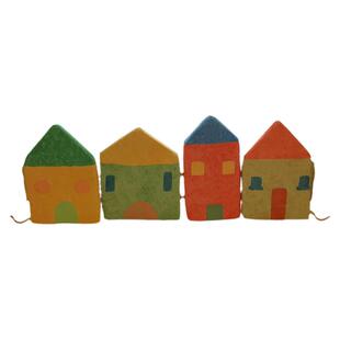 ins宝宝防撞小房子床围 超柔宝宝绒婴儿床软包装饰儿童房卡通围挡