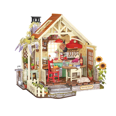 rolife若来漫厨时光手工diy小屋艺术屋房子别墅微缩模型高难度女