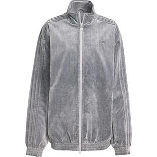 Adidas/阿迪达斯官方正品三叶草女士运动立领宽松休闲外套JW7330