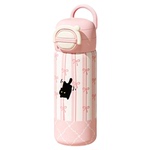 保温杯女2025新款高颜值水杯儿童小学生上学专用小巧便携吸管杯子