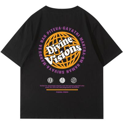 潮流印花短袖t恤女ins