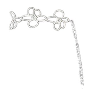 ins风珍珠花朵腰链女士复古配饰jk连衣裙子汉服衬衫腰带背带装饰