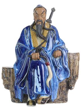吕祖洞宾石湾公仔陶瓷摆件中式