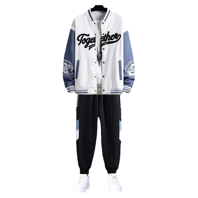 青少年休闲运动外套装男搭配