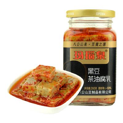 玛瑙泉豆腐乳黑豆茶油260g