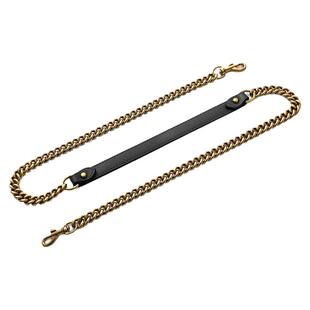 拼皮链条包链子真皮皮肩带单肩斜挎女包替换包带单买配件古金色