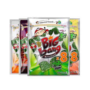 泰国进口老板仔海苔片4袋小老板大片寿司海苔即食休闲小零食紫菜