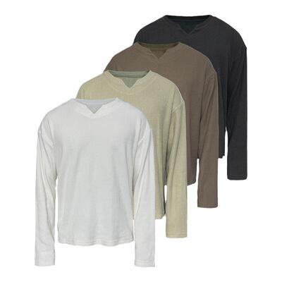 JCAESAR蛇骨面料V领卫衣