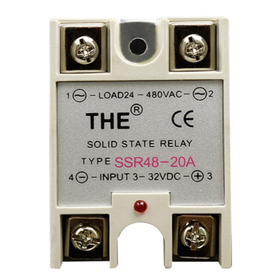 天豪固态继电器SSR48-20A 输入3V 5V 12V 24V 输出无触点继电器