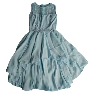 新款现代芭蕾金色故乡演出舞蹈表演服连衣裙天丝飘逸女仙女裙定制