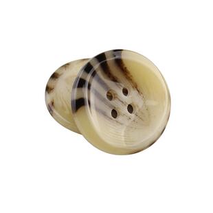 树脂大衣扣袖扣高档百搭西服毛衣白色纽扣圆形大钮扣家用外套扣子