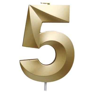 亚马逊数字蜡烛金色生日蛋糕装饰