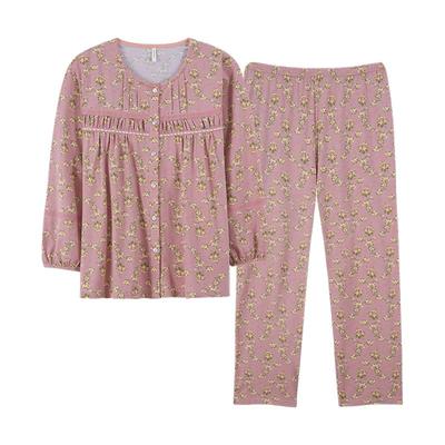 2024新款睡衣女甜美碎花妈妈套装