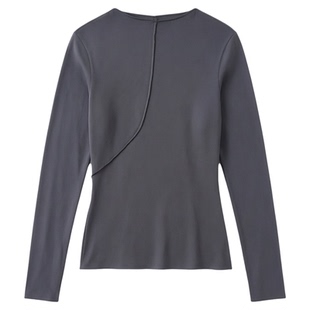 半高领打底衫上衣女Half high collar undershirt top for women