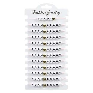 Bride Bridesmaid Letter Bracelet Party Versatile Handicraft