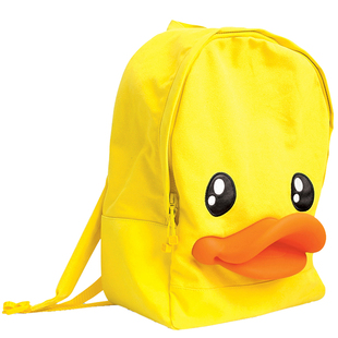 B.Duck小黄鸭书包帆布包潮牌情侣包亲子儿童背包卡通双肩包旅行包