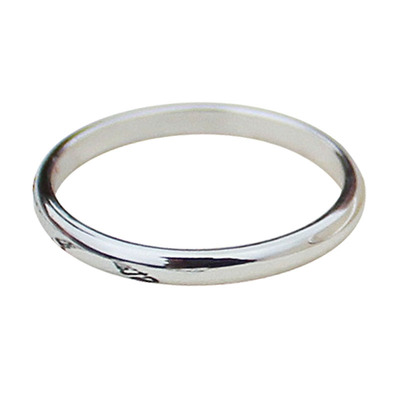 999纯银女款戒指泥鳅背活口情侣素圈银饰指环足银光面男款戒子