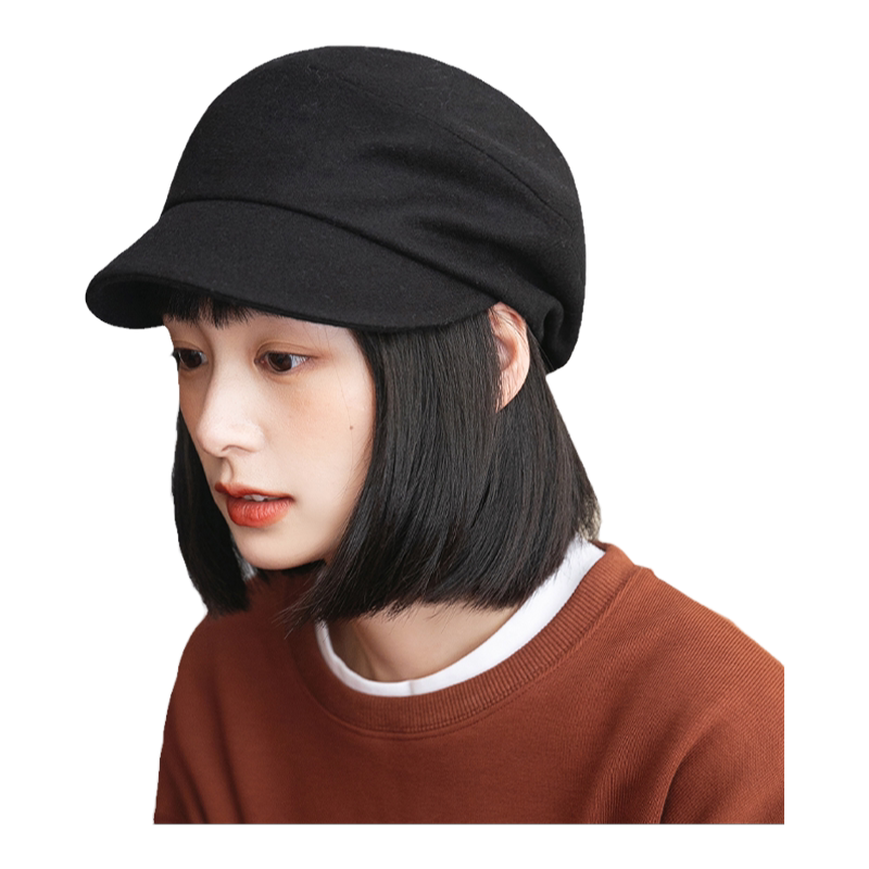 MauroPoli鸭舌帽休闲女秋冬