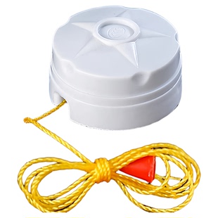 加厚阻燃老式拉线开关通用灯泡单控手拉盒开关纯铜柱拉绳电开关4A