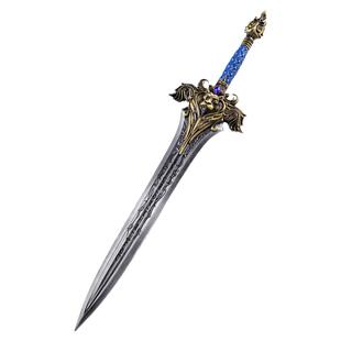 30CM魔兽游戏周边 莱恩国王之剑 狮头剑金属武器模型霜之哀伤摆件